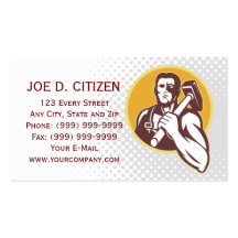 blacksmith hammer business card