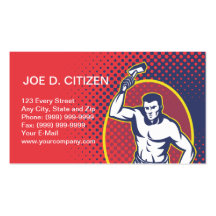 blacksmith hammer business card