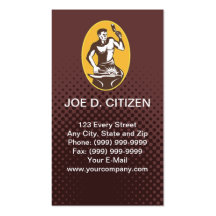 blacksmith hammer business card