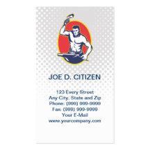 blacksmith hammer business card