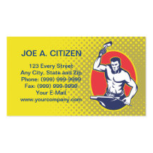 blacksmith hammer business card