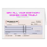 Blank Check Birthday Card