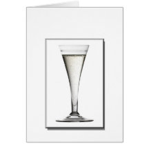 Blank Elegant Champagne Card