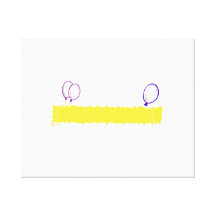 Blank Happy Birthday Banner Canvas Prints