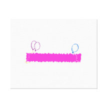 Blank Happy Birthday Banner Canvas Prints
