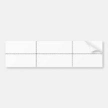 Blank Labels (White/Sheet of 6) Bumper Stickers