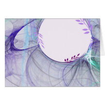 blank text design purple feather greeting cards