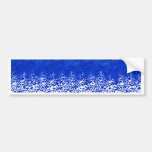 Blau und weiß auto sticker