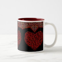 "Bleeding Hearts" coffee cup by Zoltan Buday Coffee Mug
