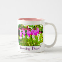Bleeding Hearts Floral Coffee Mugs