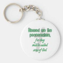 Blessed Are The Peacemakers Keychain