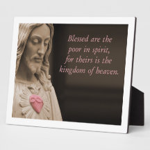 Blessed Are The Poor In Spirit Beatitudes Display Plaques
