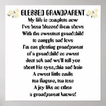 Blessed Grandparent - boy Poster