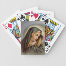 Blessed Virgin Mary Bicycle Playing Cards