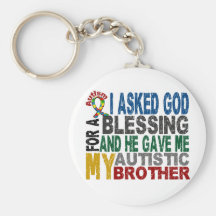Blessing 5 BROTHER Autism T-Shirts & Apparel Key Chains