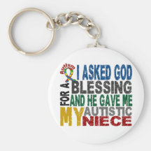 Blessing 5 NIECE Autism T-Shirts & Apparel Key Chains