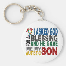 Blessing 5 SON Autism T-Shirts & Apparel Key Chain
