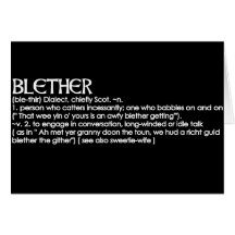 Blether Card