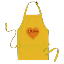 Blind Dogs See With Their Hearts aprons