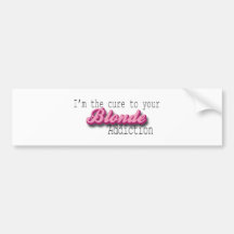 Blonde Addiction Bumper Sticker