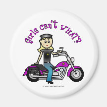 Blonde Biker Magnet