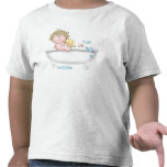 Blonde Hair Bath Time Tee Shirt