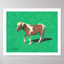 Blonde Horse Print