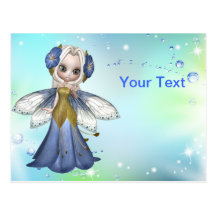 Blonde Princess Butterfly Postcard