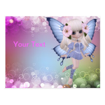 Blonde Princess Butterfly Postcard