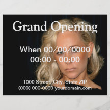 Blonde Woman Personalized Flyer