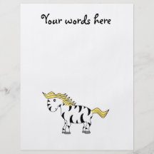 Blonde zebra flyer design