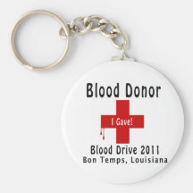 blood donor 2011 W-drops Keychains