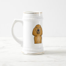 Bloodhound Cartoon Portrait Mugs
