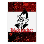 Bloodsucking Vampire Halloween Greeting Cards