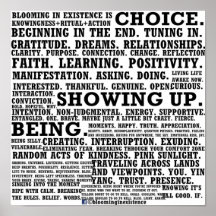 Blooming In Existence Manifesto Poster