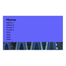 blue abstract business card template