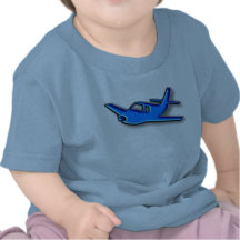 blue aeroplane tee shirt
