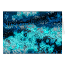 Blue Agate Greeting Card
