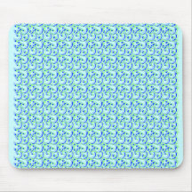 Blue and green mousepad