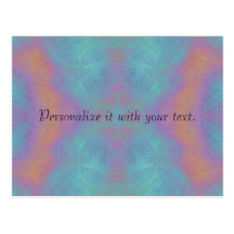 Blue and Pink Post Card