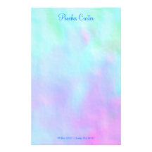 Blue and Pink Stationery