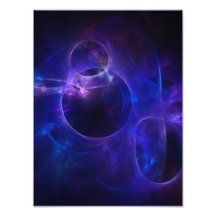 Blue and Purple Circles Photo