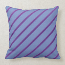 Blue and Purple Stripes Pillows