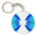 Blue and White Abstract keychains