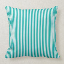 Blue and White stripe throw pillow