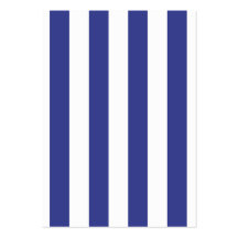 Blue and White Stripes Business Card