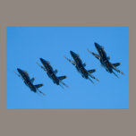 Blue Angels Tucked Under Poster posters