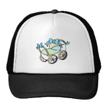 blue baby buggy trucker hats