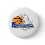 Blue Basketball T-shirts and Gifts Pin