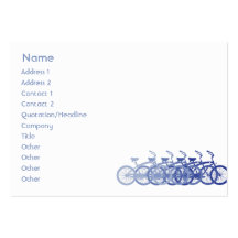 Blue Bike - Chubby Business Cards